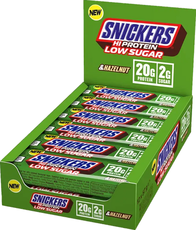 STC Snickers Hazelnut Low Sugar High Protein Bar (12x57g)